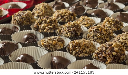 homemade chocolate candy truffles a sweet holiday treat \