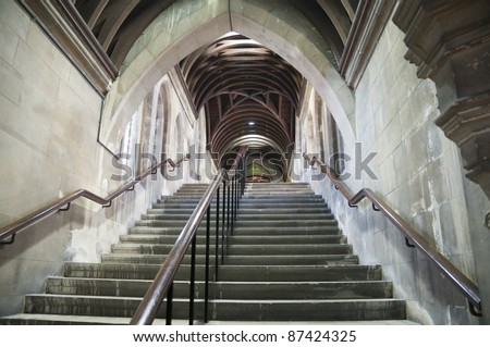 Stairs and Arches in Christ Church, Dublin