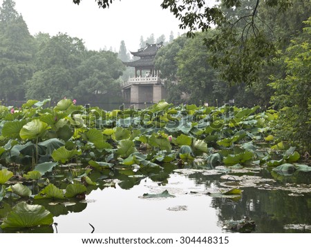West Lake in Hangzhou, China