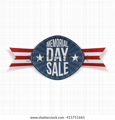 Memorial Day Sale Holiday Label