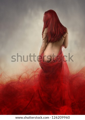 Woman In Red