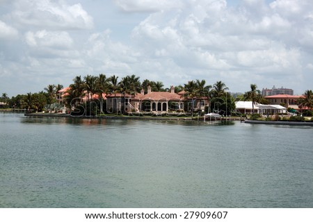Real estate residential waterfront property in Florida