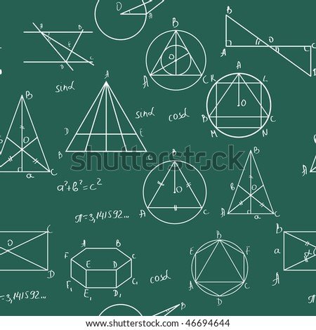math wallpaper. stock vector : Maths seamless