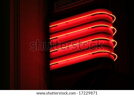 red neon lights