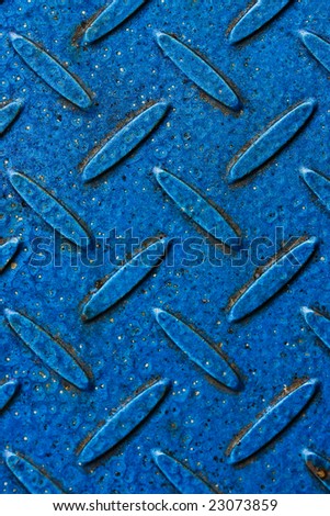 blue diamond plate texture