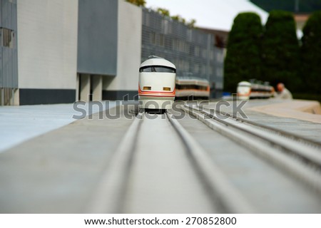 This is a train model in japan.
