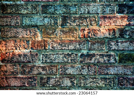 Old weathered old brick work