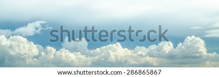 light sky with cloud in air
