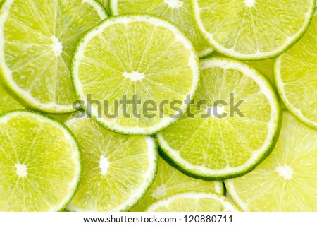 lime slices - background