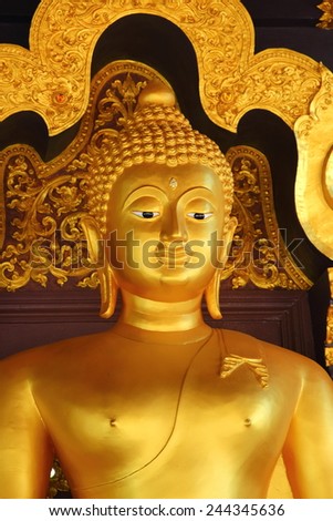 budda statue in thai temple \