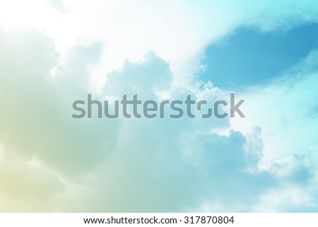 cloud background with a pastel colored gradient.