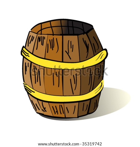 Vector Illustration Of Barrel - 35319742 : Shutterstock