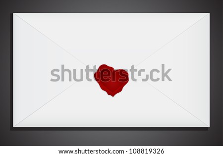heart shaped envelope