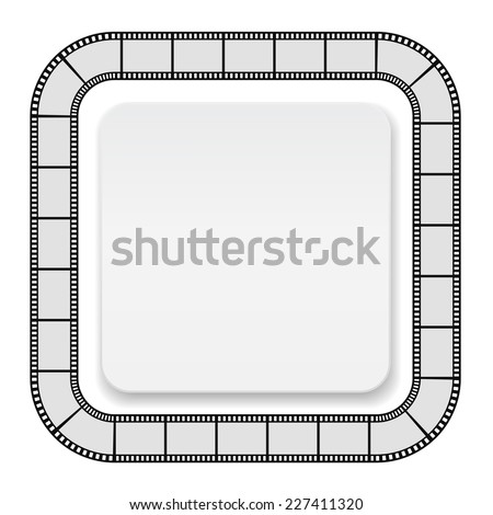 film roll frame with card - abstract background