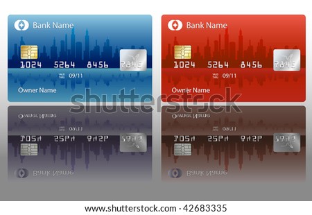 credit cards designs. vector credit card design