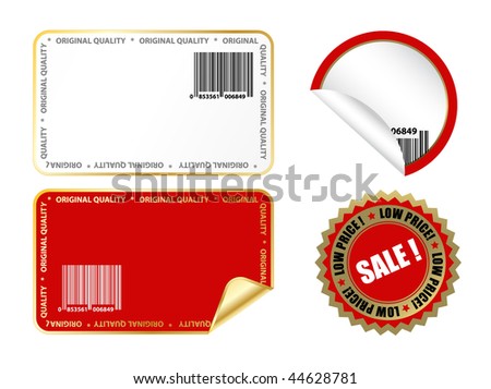 stock vector : promo shop stickers set