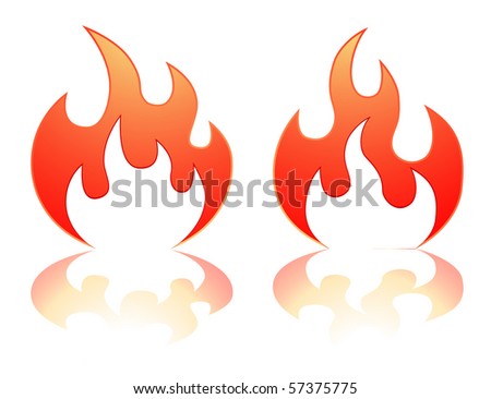 Flame Vector Icons - 57375775 : Shutterstock