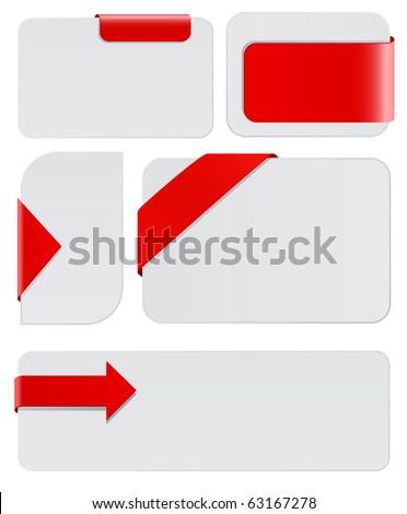 blank cards with red tags blank cards with red tags