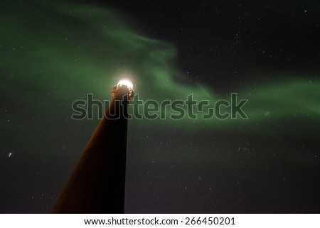Northern light, polar light, green, Norway, art of nature, Scandinavia