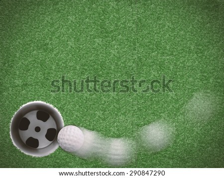 motion curve line golf ball