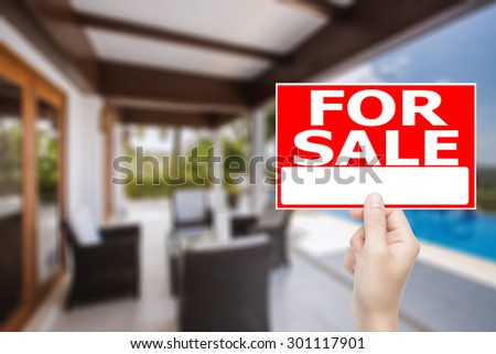 for sale sign house