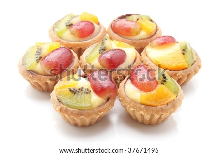Group of fruit tarts