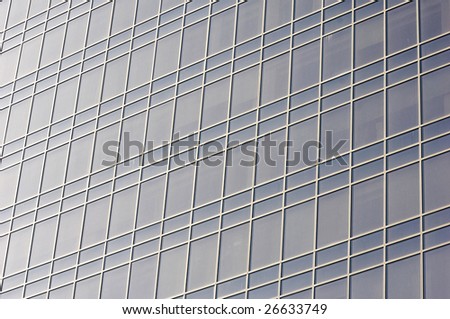 window and frame on modern building face