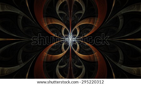 The Nexus - Dark - Digital gothic abstract of colors and shapes.