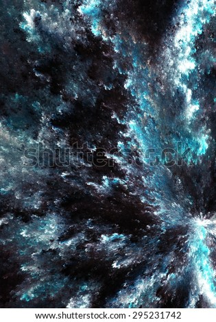 To The Stars - Two - Digital abstract painting of textures that represent space, or a galaxy.