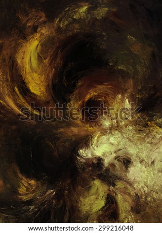 Earth Tones - Digital abstract painting of earth and neutral tones and colors.