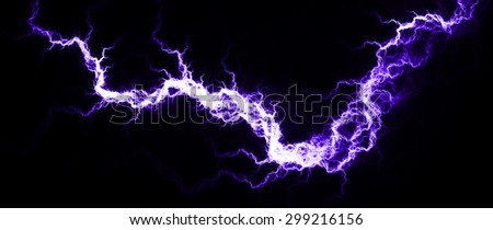 Electric Purple - Digital fractal of hot purple lightning, electrical background.