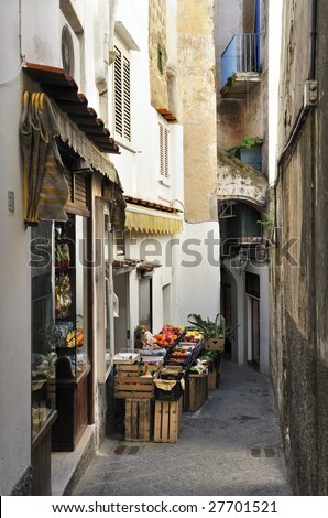 Traditional italian shop on the island of Capri, Italy