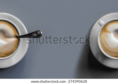 Cappuccino white coffee breakfast