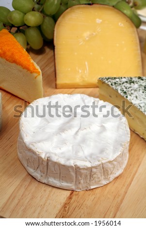 cheeseboard; brie; blue; blue cheese; cambozola; cheese; french; soft; creamy; fat; fattening; gourmet; delicacy; delicious; diet; herb; wedge;