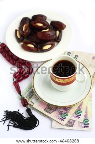 Coffee, Arabian high-value bank notes, stuffed dates and worry beads - the essentials for doing business in the arab world