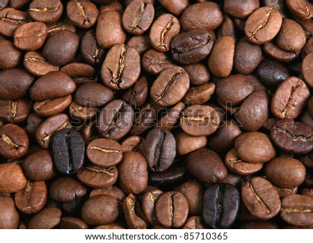 A blend of dark and light coffee beans for a background
