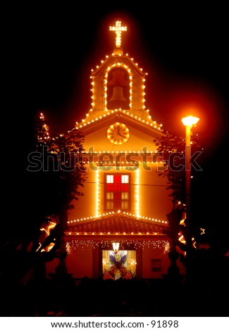 Small Portuguese Church by night - Portugal - Europe