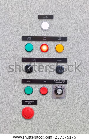 control panel VSD to manage speed of pump