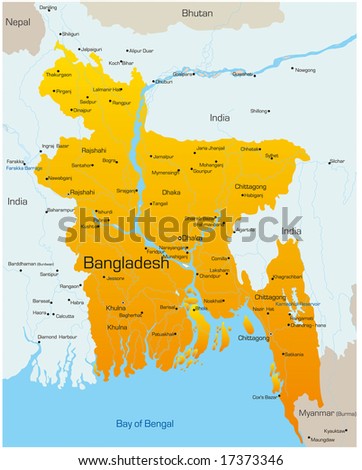 Map Of Bangladesh. map of Bangladesh country