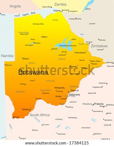 map of Botswana country map of botswana. map of Botswana country