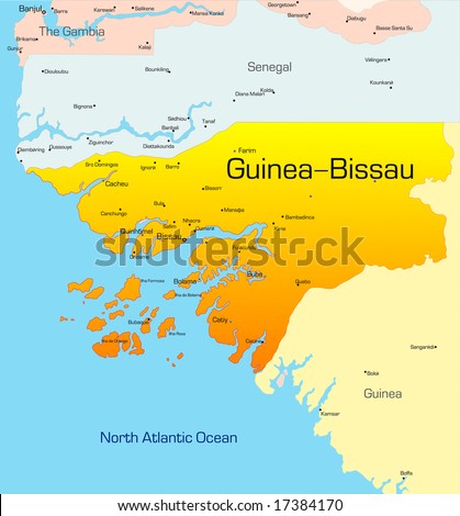 map of guinea. map of guinea. stock vector