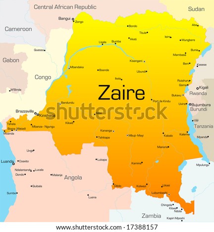Zaire On Map