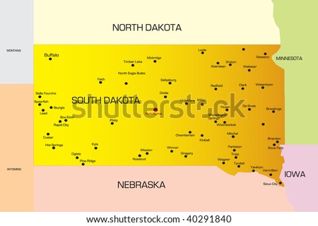 map of south dakota rivers. maps of south dakota. map of