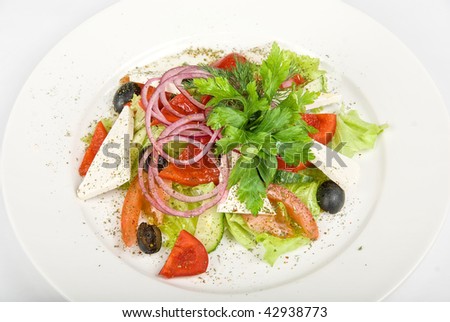 Greece salad dish