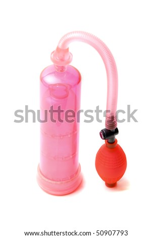 stock photo Penis pump isolated on a white background