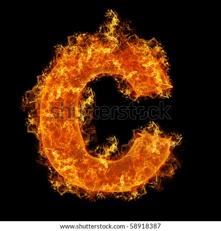 Fire Letter C