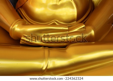 Buddha statue is Buddha posture meditation
