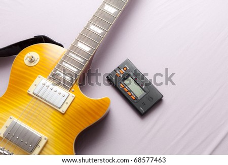 Guitar and tuner