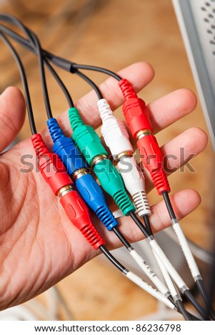 Analog RCA YPbPr Component Cable with stereo audio