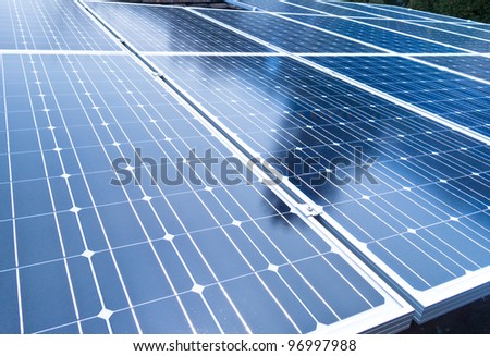 Solar cell closeup